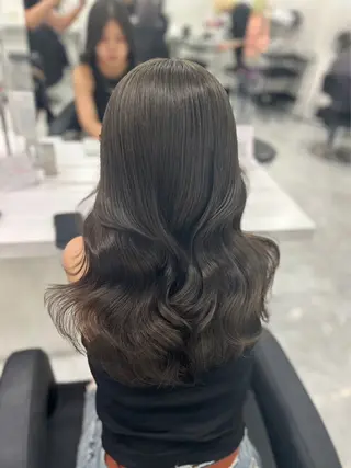 ミディアム カラー 渋谷人気1位✨カラー 縮毛、髪質改善のヘアスタイル