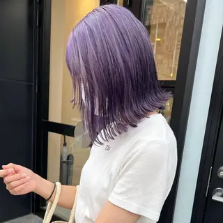 ミディアム カラー ブリーチモデル yumekaのヘアスタイル