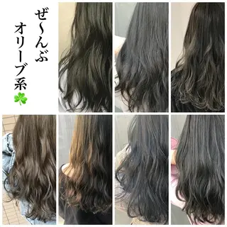 セミロング カラー 赤み消し韓国ヘア レイヤー縮毛🤍渡邉のヘアスタイル