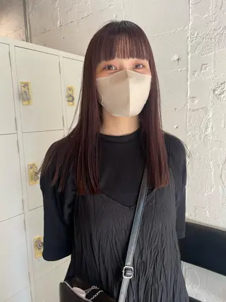 ロング カラー ヘアアレンジ satsuki 暖色・ブラウンカラーのヘアスタイル