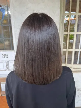 ミディアム カラー カット/カラー/ ハイライト/縮毛のヘアスタイル