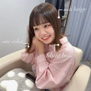 ミディアム カラー 秋元舞香 【髪質改善/カラー】のヘアスタイル