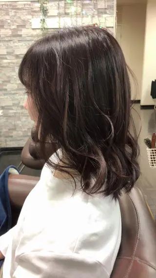ミディアム カラー ヘアアレンジ 中司 優樹のヘアスタイル