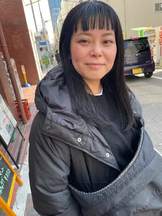 ロング さの あやねのヘアスタイル