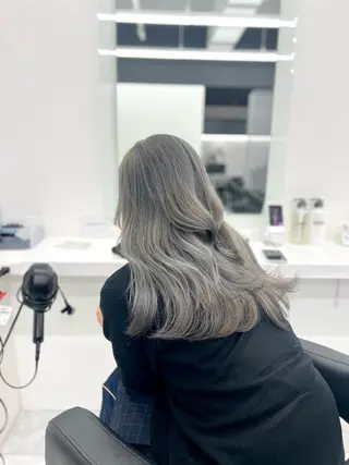 ロング カラー ヘアアレンジ 透明感×韓流ハイ トーン🫧RYUTAのヘアスタイル