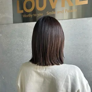 ミディアム パーマ 柴田 久美子のヘアスタイル