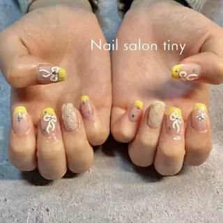 ネイル Nail salon tiny🩵のネイルデザイン