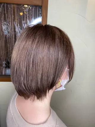 ショート カラー パーマ ヘアアレンジ メンズ キッズ ネイル マツエク・マツパ 🌈髪質改善・美髪矯 正・平野瀬乃🌈のヘアスタイル