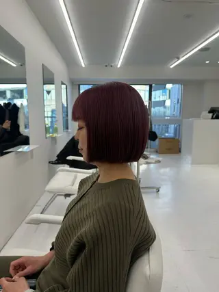 ミディアム カラー 藤原 脩のヘアスタイル