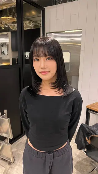 セミロング 🎀ハイトーン特化/ 池袋/miyu🎀のヘアスタイル