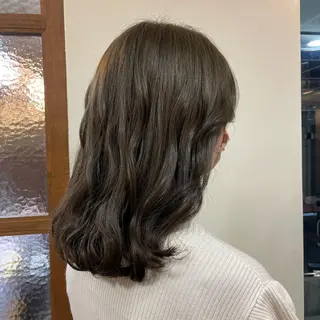 セミロング カラー 💜カラー/縮毛矯正 /NARUKA💜のヘアスタイル