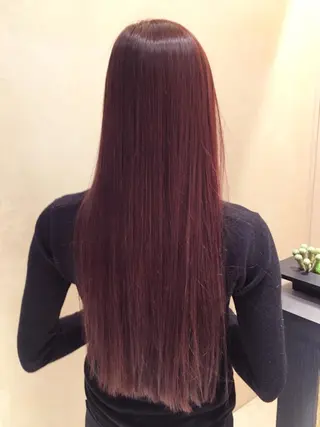 ミディアム セミロング ロング カラー 酸性縮毛矯正のプロ 杉山玲介のヘアスタイル