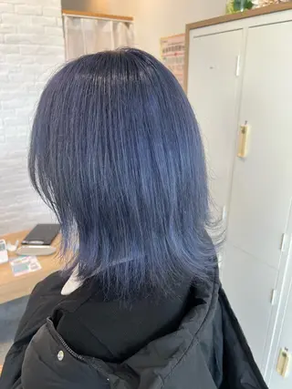 ミディアム カラー ハイトーンカラー 坂本 翼のヘアスタイル