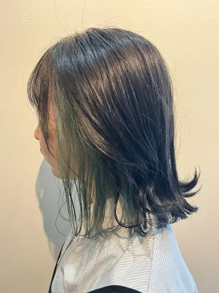 ミディアム 髪質改善ストレート オルメントのヘアスタイル