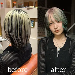 ミディアム カラー 伊藤 皓亮のヘアスタイル