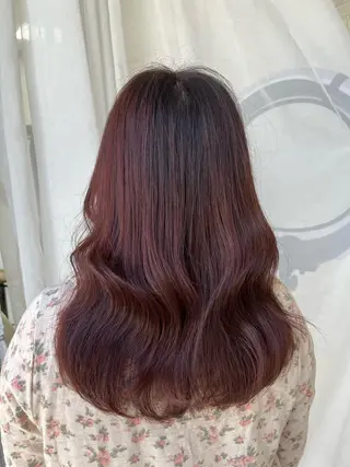 ミディアム u n aのヘアスタイル