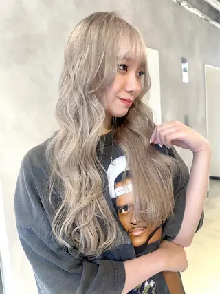 ロング カラー 可愛いベージュ作る 美容師/あかね🧸のヘアスタイル