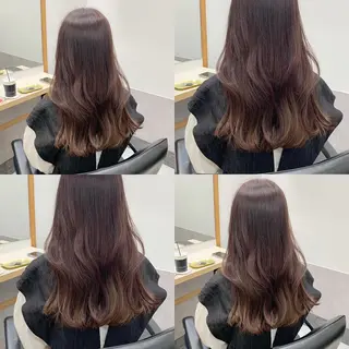 ロング カラー SAKINO. ベージュカラーのヘアスタイル