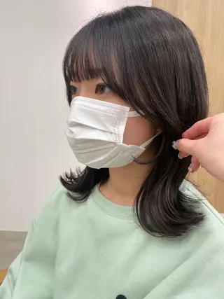 ミディアム kana/ ブリーチ/暖色のヘアスタイル