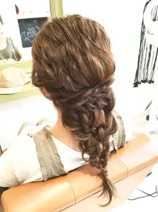 セミロング ヘアアレンジ 美容院 むぎのその他イメージ