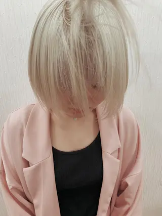 ショート カラー レイヤーカットモデル 募集/藤原一真のヘアスタイル
