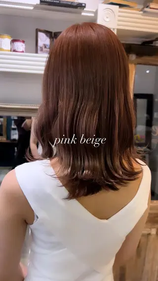 ロング カラー オカベ ショウマのヘアスタイル