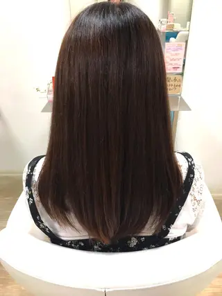 セミロング カラー NATSUKI💟 EARTH二俣川のヘアスタイル