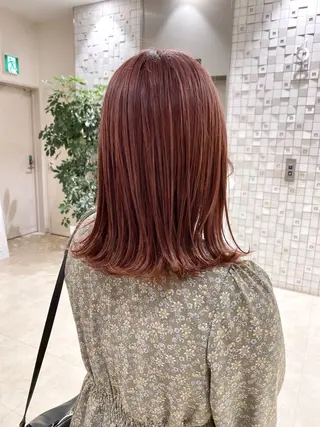 ミディアム ✨艶髪／透明感カラー ミユ💜のヘアスタイル