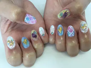 ネイル 💎🐰 saki. m 🐰💎のネイルデザイン