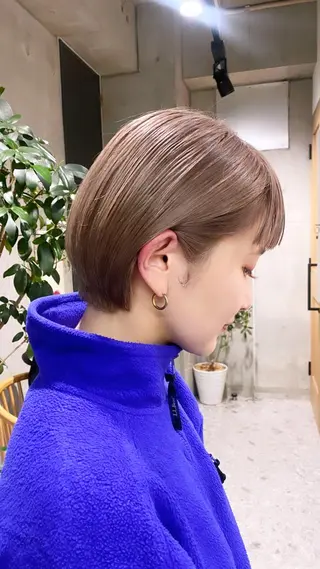 ショート まお♡レイヤーカット ×色っぽstyleのヘアスタイル