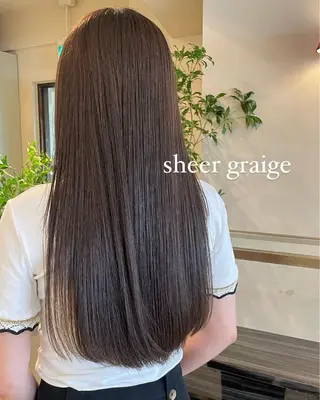 ロング カラー 似合わせ×くすみ カラー🤎yuukaのヘアスタイル