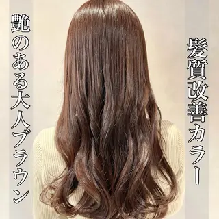 カラー ロング ヘアアレンジ 大人レイヤー& 透明感カラー💄のヘアスタイル