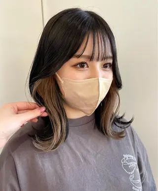 ミディアム カラー mir MIYUのヘアスタイル