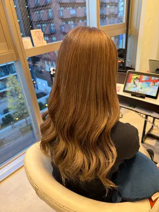 ロング カラー 高石 乃愛のヘアスタイル
