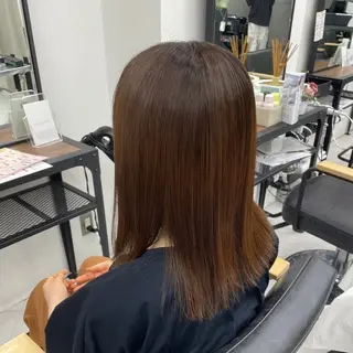 セミロング カラー パーマ ヘアアレンジ メンズ mona/ ストレートスタイル✨のヘアスタイル