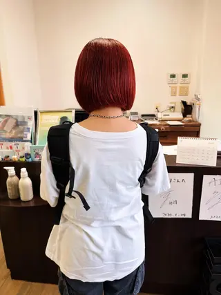 ショート カラー ブリーチカラー🫧 森　凪沙のヘアスタイル