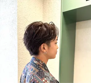 カラー メンズ 艶髪 黄金比みくのヘアスタイル