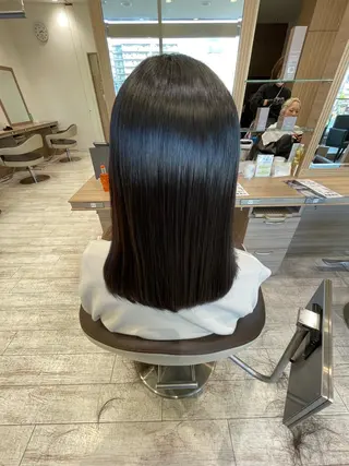 セミロング 加藤 未歩のヘアスタイル