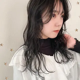 セミロング カラー 市川 千夏のヘアスタイル