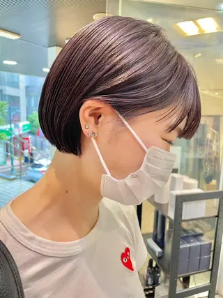 ショート カラー 髪質改善 ネイル コトミ🐸のヘアスタイル