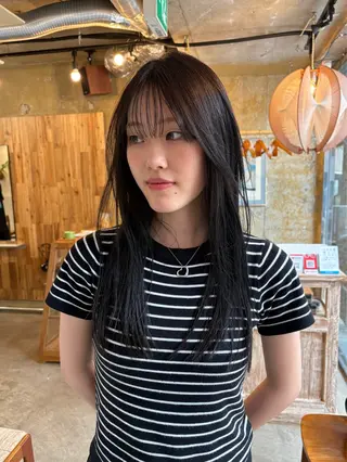 ロング 柳瀬 和香奈のヘアスタイル