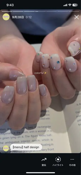 ネイル 中目黒 hyyu.yukiのネイルデザイン