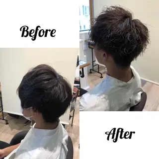 ショート 関西センターパート メンズモデル募集のヘアスタイル