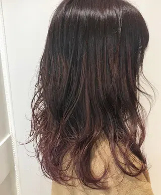 ロング カラー sano sayakaのヘアスタイル