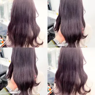 ロング カラー ハイトーン×レイヤー カットTAKUMIのヘアスタイル