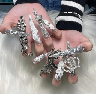 ネイル スカルプ💅🏻 /ホワイトニングのネイルデザイン