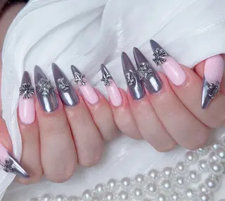 ネイル M🌷nail 長さだし専門店のネイルデザイン
