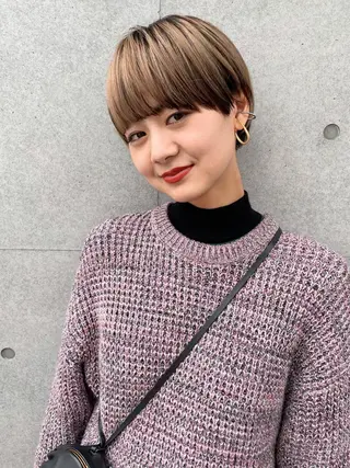 ショート カラー センスをお届けします 大谷将生infpのヘアスタイル