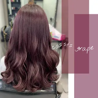 ロング カラー パーマ ヘアアレンジ 個室で似合わせ好印象 🧡外山弥千代のヘアスタイル