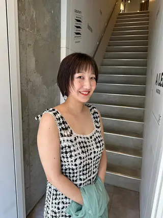 ショート 久保田 千尋のヘアスタイル